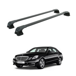 Багажник за Mercedes Clase E sedan 4d (W212 - fixpoint) (2009-->2013) AERO BAR BLACK