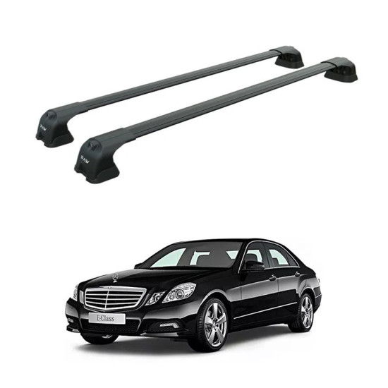 Багажник за Mercedes Clase E sedan 4d (W212 - fixpoint) (2009-->2013) AERO BAR BLACK