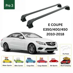 БАГАЖНИК ЗА Mercedes Clase E Coupe 2d (C207 - fixpoint) (2009-->2017) AERO BAR BLACK