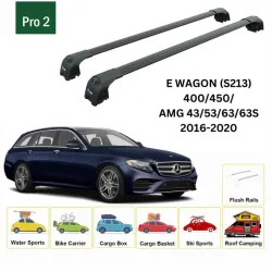 БАГАЖНИК ЗА Mercedes Clase E Estate (S213 - integrated railing) (2016-->) AERO BAR BLACK