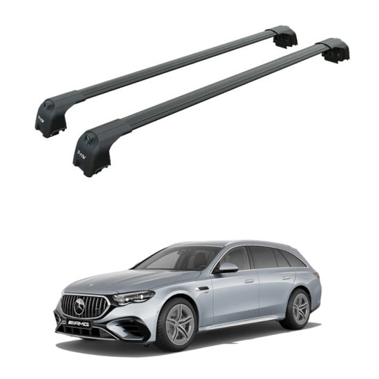 БАГАЖНИК ЗА Mercedes Clase E Estate (S214 - integrated railing) (2023-->) AERO BAR BLACK