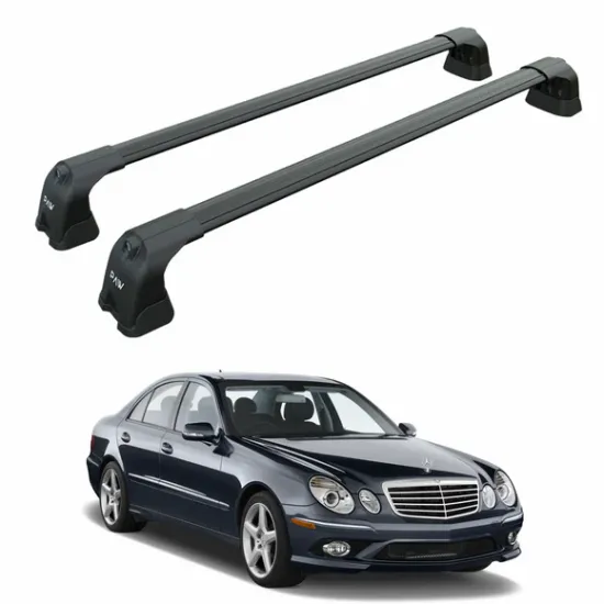 БАГАЖНИК ЗА Mercedes Clase E sedan 4d (W211 - fixpoint) (2002-->2009) AERO BAR BLACK
