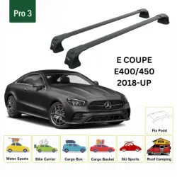 БАГАЖНИК ЗА Mercedes Class E Coupe 2d (C238 - fixpoint) (2017-->2023) AERO BAR BLACK