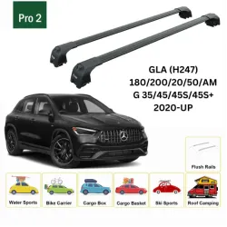 БАГАЖНИК ЗА Mercedes Clase GLA 5d (H247 - integrated railing) (2020-->) AERO BAR BLACK