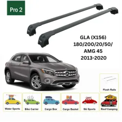 БАГАЖНИК ЗА Mercedes Clase GLA 5d (X156 - integrated railing) (2014-->2020) AERO BAR BLACK