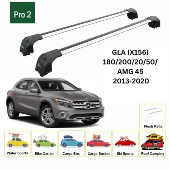 БАГАЖНИК ЗА Mercedes Clase GLA 5d (X156 - integrated railing) (2014-->2020) AERO BAR