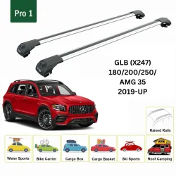 Багажник за Mercedes Clase GLB 5d (X247 - railing) (2019-->) AERO BAR