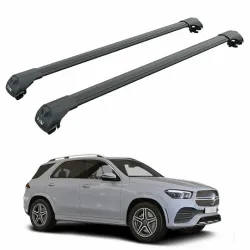 Багажник за Mercedes Clase GLE 5d (W166 - railing) (2015-->2019) AERO BAR BLACK