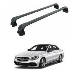 БАГАЖНИК ЗА Mercedes Clase C sedan 4d (W205 - fixpoint) (2014-->2021) AERO BAR BLACK