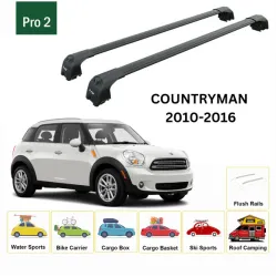 БАГАЖНИК ЗА Mini Countryman 5d (R60 - integrated railing) (2010-->2017) AERO BAR BLACK