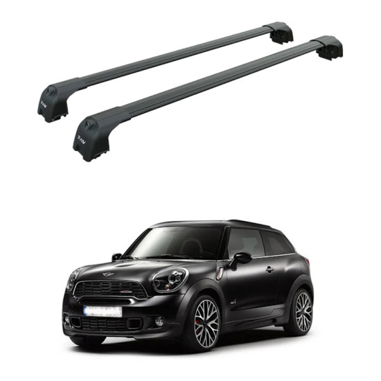 БАГАЖНИК ЗА Mini Paceman 3d (R61 - integrated railing) (2013-->2016) AERO BAR BLACK