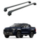 БАГАЖНИК ЗА Mitsubishi L200 4d. Pickup (integrated railing) (2024-->) AERO BAR BLACK