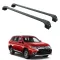 БАГАЖНИК ЗА Mitsubishi Outlander 5d (III - integrated railing) (2013-->2022) AERO BAR BLACK