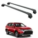 БАГАЖНИК ЗА Mitsubishi Outlander 5d (III - integrated railing) (2013-->2022) AERO BAR BLACK