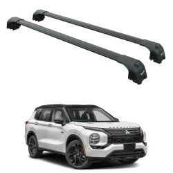 БАГАЖНИК ЗА Mitsubishi Outlander 5d (IV - integrated railing) (2022-->) AERO BAR BLACK