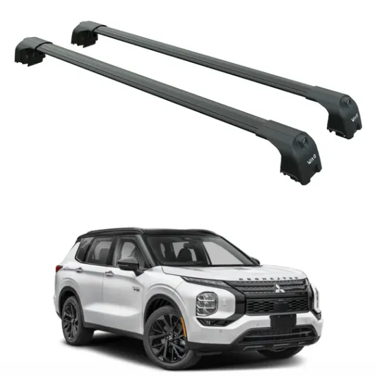 БАГАЖНИК ЗА Mitsubishi Outlander 5d (IV - integrated railing) (2022-->) AERO BAR BLACK