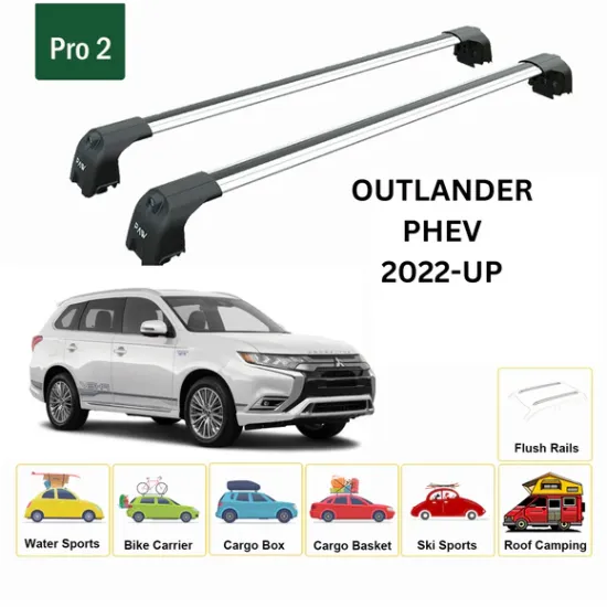 БАГАЖНИК ЗА Mitsubishi Outlander PHEV 5d (integrated railing) (2022-->) AERO BAR