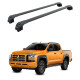 БАГАЖНИК ЗА Mitsubishi Triton 4-dr Pickup (integrated railing) (2024-->) AERO BAR BLACK