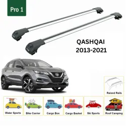 Багажник за Nissan Qashqai 5d (II/J11- railing) (2014-->2021) AERO BAR