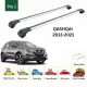 Багажник за Nissan Qashqai 5d (II/J11- railing) (2014-->2021) AERO BAR
