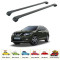 Багажник за Nissan X-Trail 5d (III/T32 - railing) (2014-->2022) AERO BAR BLACK