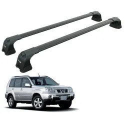 БАГАЖНИК ЗА Nissan X-Trail 5d (I/T30 - fixpoint) (2001-->2006) AERO BAR BLACK
