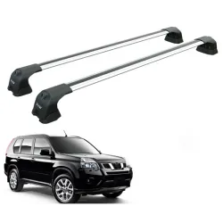 БАГАЖНИК ЗА Nissan X-Trail 5d (II/T31 - integrated railing without lights) (2007-->2014) AERO BAR