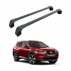 Багажник за Nissan X-Trail 5d (IV/T33 - integrated railing) (2022-->) AERO BAR BLACK