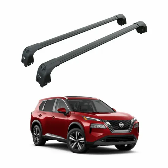 Багажник за Nissan X-Trail 5d (IV/T33 - integrated railing) (2022-->) AERO BAR BLACK
