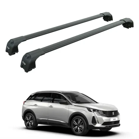 Багажник за Peugeot 3008 5d (II/P84 - integrated railing) (2016-->2023) AERO BAR BLACK