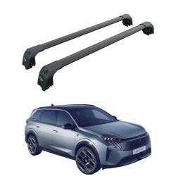 Багажник за Peugeot 5008 5d (III - integrated railing) (2024-->) AERO BAR BLACK