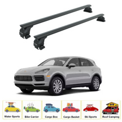 Багажник за Porsche Cayenne 5-dr SUV (2010 - 2020 No Rail Standard Roof) Black