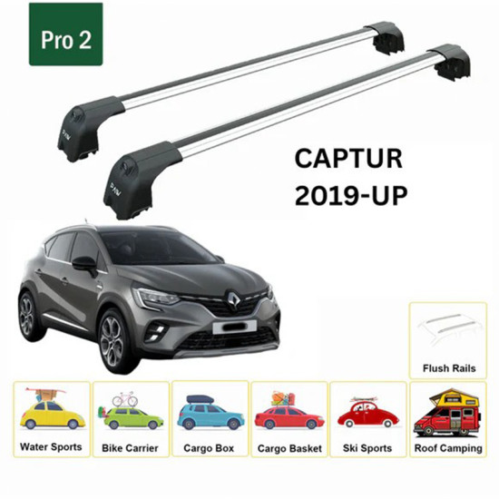 Багажник за Renault Captur 5d (II - integrated railing) (2019-->) AERO BAR