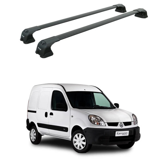 БАГАЖНИК ЗА Renault Kangoo Van L1 / Kangoo MAXI L2 (II.2) (2014-->2021) AERO BAR BLACK