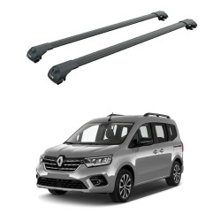 БАГАЖНИК ЗА Renault Kangoo (III - railing) (2021-->) AERO BAR BLACK