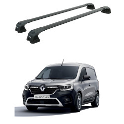 БАГАЖНИК ЗА Renault Kangoo/Kangoo Maxi (III - rear doors) (2021-->) AERO BAR BLACK