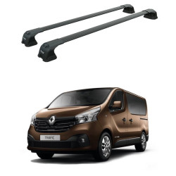 БАГАЖНИК ЗА Renault Trafic L1H1/L2H1 (III/X82) (2014-->) AERO BAR BLACK