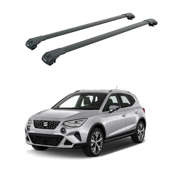Багажник за Seat Arona 5d (railing) (2017-->) AERO BAR BLACK