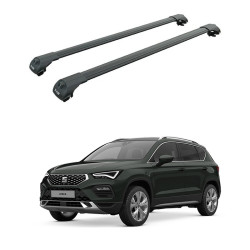 Багажник за Seat Ateca 5d (railing) (2016-->) AERO BAR BLACK