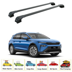 Багажник за Skoda Elroq 5d. SUV (integrated railing) (2025-->) AERO BAR BLACK