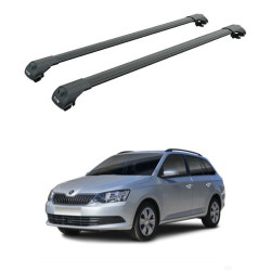 Багажник за Skoda Fabia Combi (III/NJ5 - railing) (2015-->2021) AERO BAR BLACK