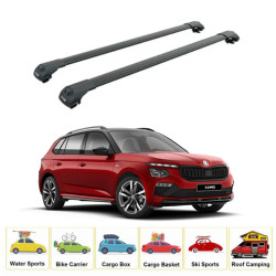 Багажник за Skoda Kamiq 5d (railing) (2019-->) AERO BAR BLACK