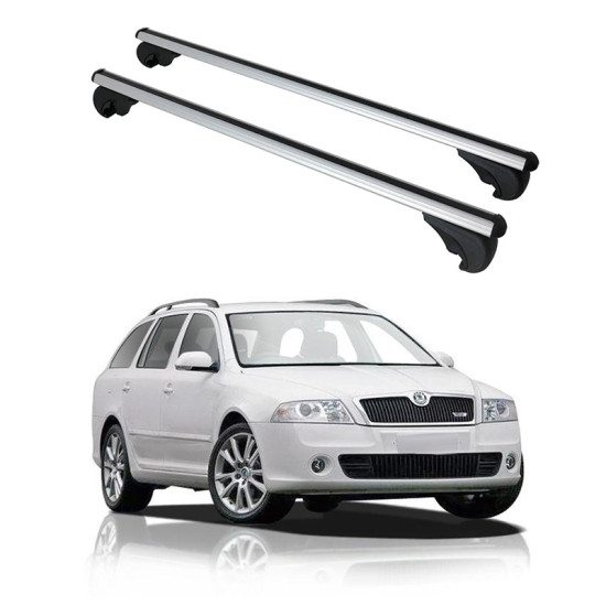 БАГАЖНИК ЗА Skoda Octavia Combi (I/1U-II/1Z - railing) (1998-->2005) (2004-->2012) ALU REILING
