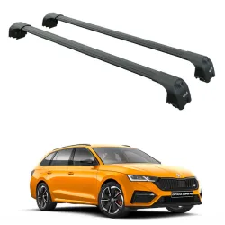 Багажник за Skoda Octavia Combi (IV/NX - integrated railing) (2020-->) AERO BAR BLACK