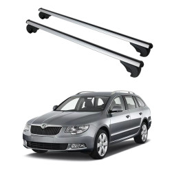 БАГАЖНИК за Superb Combi (II/B6(3T) II.2/B6(3T)- railing) (2009-->2013)(2013-->2015) ALU REILING