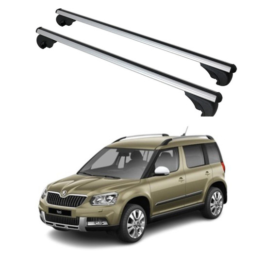 БАГАЖНИК за Skoda Yeti 5d (I - II - railing) (2009-->2014) (2014-->) ALU REILING