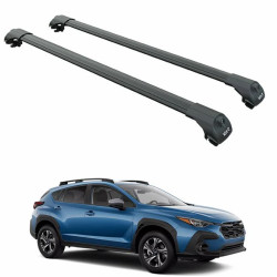 Багажник за Subaru Crosstrek 5d / XV (III - railing) (2023-->) AERO BAR BLACK