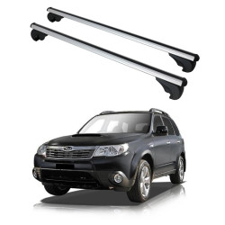 БАГАЖНИК ЗА Subaru Forester 5d (III/SH - railing) (2008-->2013) ALU REILING