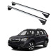 Багажник за Subaru Forester 5d (IV/SJ - railing) (2013-->2018) ALU REILING