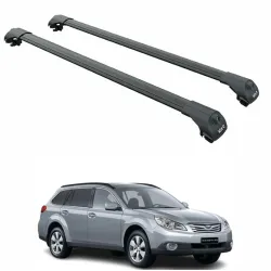 Багажник за Subaru Outback 5d MPV (IV/BM-BR - integrated railing) (2009-->2014) AERO BAR BLACK